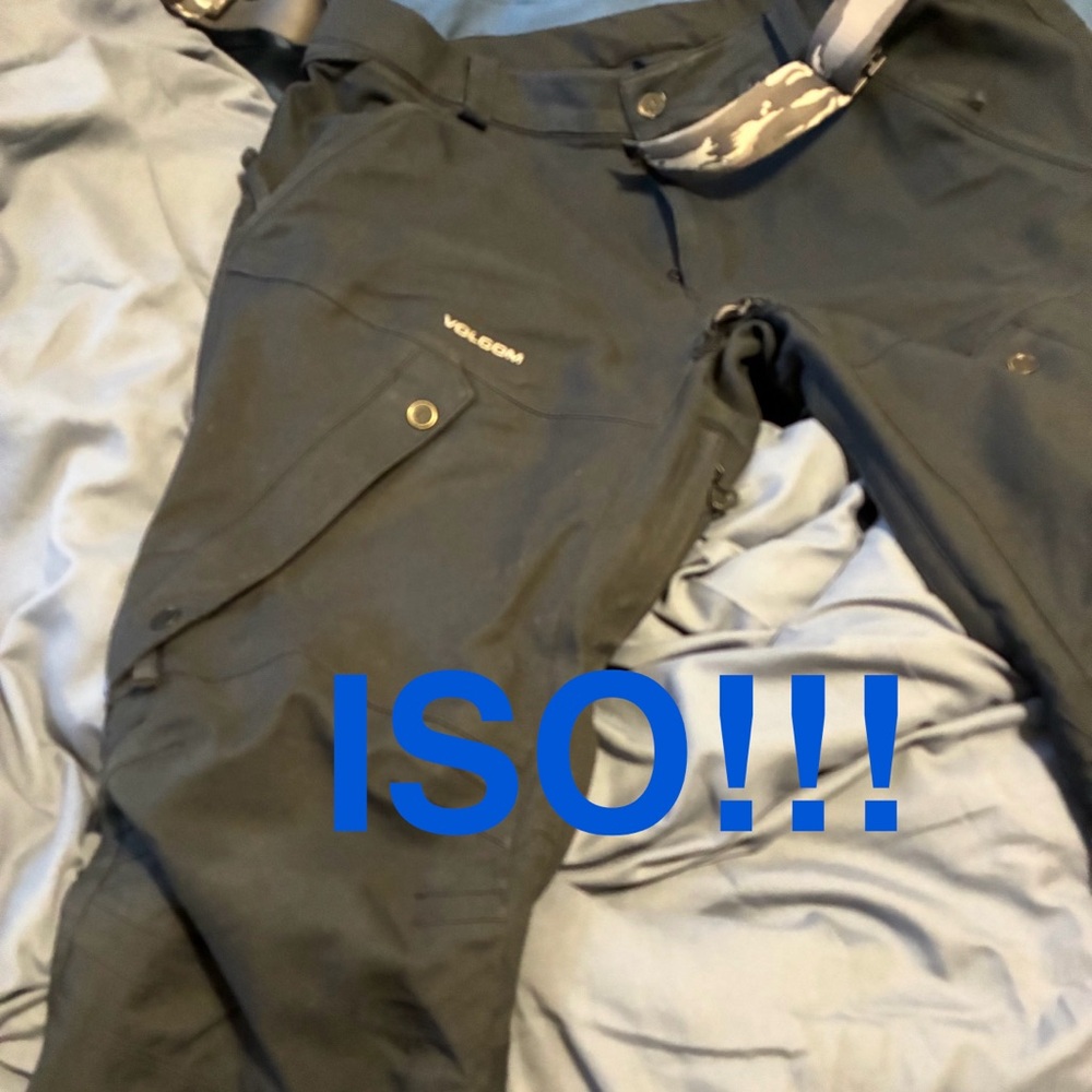 ISO ONLY Men’s XL Volcom Snowpants THIS STYLE Older Model Modern Articulated Fit